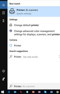 Add a Printer in Windows 10
